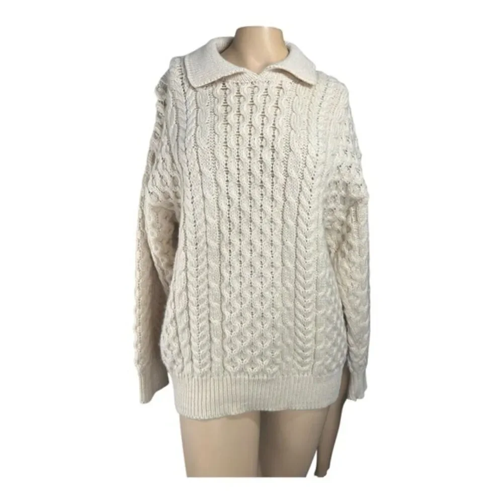Glens of Donegal Handcrafted Irish Wool Sweater – Size Small